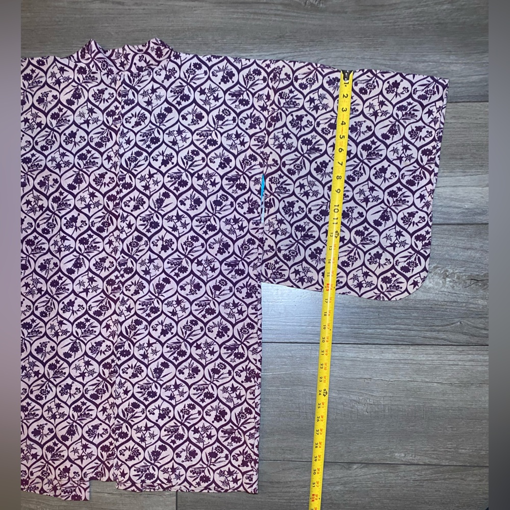 VGUC Beautiful Vintage Handmade Traditional Haori Jacket Kimono Floral Silk(?) - Picture 9 of 16